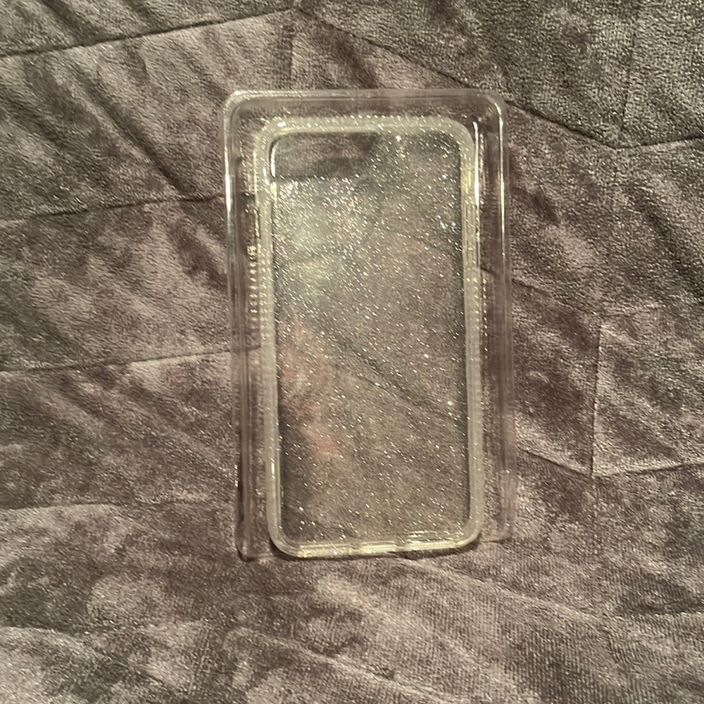Clear glitter IPhone case
